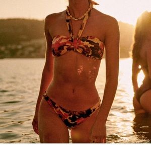 Sezane palmera bikini swimsuit set small